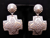 Navajo Sterling Silver Earrings by Vincent Platero