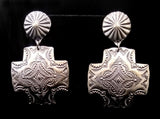 Navajo Sterling Silver Earrings by Vincent Platero