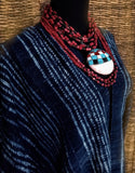 Indigo Mali - Ruana with Scarf