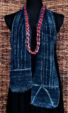 Indigo Mali - Ruana with Scarf