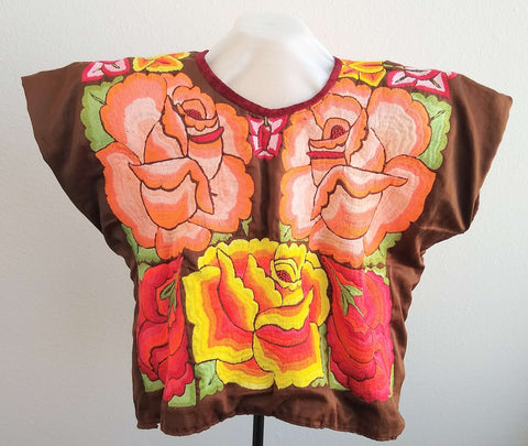 Huipil Tehuana - 23" W x 19" L