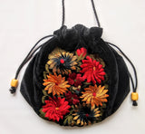 Embroidered Velvet Bag from Guatemala