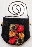 Embroidered Velvet Bag from Guatemala