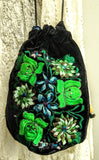 Embroidered Velvet Bag from Guatemala