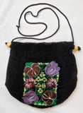 Embroidered Velvet Bag from Guatemala