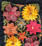 Embroidered Velvet Bag from Guatemala
