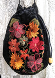 Embroidered Velvet Bag from Guatemala