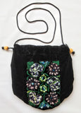 Embroidered Velvet Bag from Guatemala