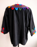 Chiapas Blouse/Blusa, Mexico - 25.5" W x 26" L