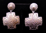Navajo Sterling Silver Earrings by Vincent Platero