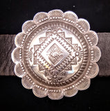 Navajo Sterling Silver Concho Belt by Vincent Platero SOLD