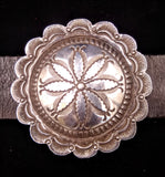 Navajo Sterling Silver Concho Belt by Vincent Platero SOLD