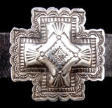 Navajo Sterling Silver Concho Belt by Vincent Platero SOLD