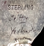 Navajo Sterling Silver, Turquoise, and Coin Necklace by Betty Yellowhorse (SOLD)