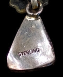 Navajo Sterling Silver and Gaspeite Earrings by Betty Yellowhorse