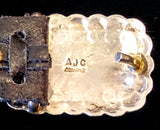 Navajo Sterling Silver and Turquoise Concho Belt by Albert and Jacqualine Cleveland