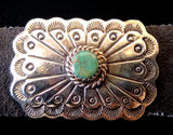 Navajo Sterling Silver and Turquoise Concho Belt by Albert and Jacqualine Cleveland SOLD