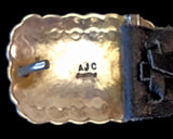 Navajo Sterling Silver and Turquoise Concho Belt by Albert and Jacqualine Cleveland