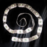 Navajo Sterling Silver and Turquoise Concho Belt by Albert and Jacqualine Cleveland