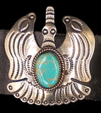 Navajo Sterling Silver and Turquoise Concho Belt by Albert and Jacqualine Cleveland