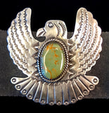 Navajo Sterling Silver and Turquoise Concho Belt by Albert and Jacqualine Cleveland