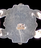 Navajo Sterling Silver and Turquoise Cuff by Albert Cleveland