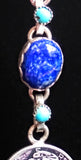 Navajo Sterling Silver With Lapis and Turquoise Earrings by Betty Yellowhorse (SOLD)
