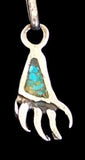 Navajo Sterling Silver, Turquoise, and Buffalo Nickel Necklace by Betty Yellowhorse