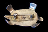Navajo Sterling Silver and Turquoise Pin by Albert and Jacqualine Cleveland HOLD