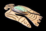 Navajo Sterling Silver and Turquoise Pin by Albert and Jacqualine Cleveland HOLD