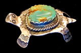 Navajo Sterling Silver and Turquoise Pin by Albert and Jacqualine Cleveland HOLD