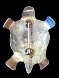 Navajo Sterling Silver and Turquoise Pin by Albert and Jacqualine Cleveland HOLD