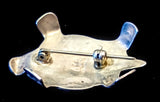 Navajo Sterling Silver and Turquoise Pin by Albert and Jacqualine Cleveland HOLD