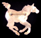 Navajo Sterling Silver and Turquoise Pin by Albert and Jacqualine Cleveland HOLD