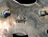 Navajo Sterling Silver and Turquoise Pin by Albert and Jacqualine Cleveland HOLD