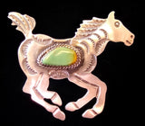 Navajo Sterling Silver and Turquoise Pin by Albert and Jacqualine Cleveland HOLD