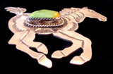 Navajo Sterling Silver and Turquoise Pin by Albert and Jacqualine Cleveland HOLD