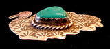 Navajo Sterling Silver and Turquoise Pin by Albert and Jacqualine Cleveland HOLD