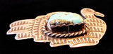 Navajo Sterling Silver and Turquoise Pin by Albert and Jacqualine Cleveland HOLD