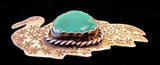 Navajo Sterling Silver and Turquoise Pin by Albert and Jacqualine Cleveland HOLD