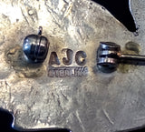 Navajo Sterling Silver and Turquoise Pin by Albert and Jacqualine Cleveland HOLD