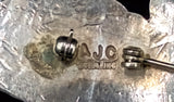 Navajo Sterling Silver and Turquoise Pin by Albert and Jacqualine Cleveland HOLD