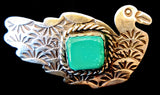 Navajo Sterling Silver and Turquoise Pin by Albert and Jacqualine Cleveland HOLD
