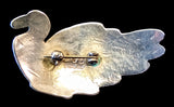 Navajo Sterling Silver and Turquoise Pin by Albert and Jacqualine Cleveland HOLD