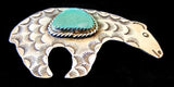 Navajo Sterling Silver and Turquoise Pin by Albert and Jacqualine Cleveland HOLD
