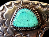 Navajo Sterling Silver and Turquoise Pin by Albert and Jacqualine Cleveland HOLD