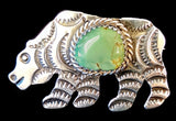 Navajo Sterling Silver and Turquoise Pin by Albert and Jacqualine Cleveland HOLD