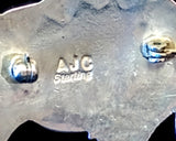 Navajo Sterling Silver and Turquoise Pin by Albert and Jacqualine Cleveland HOLD