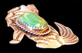 Navajo Sterling Silver and Turquoise Pin by Albert and Jacqualine Cleveland HOLD