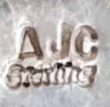 Navajo Sterling Silver and Turquoise Pendant Pin by Albert and Jacqualine Cleveland